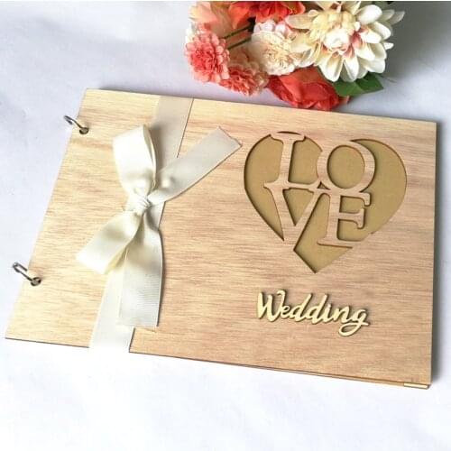 2pcs / lot Wedding Guest Book – Polaroid Album Photo Guestbook Registry Sign-in Vintage – Hardbound Book 20 pages