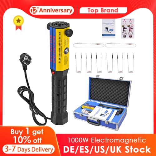 1000W Flameless Electromagnetic Mini Induction Heater With 8 Pieces Coil Kits For Auto Use Bolt Remover
