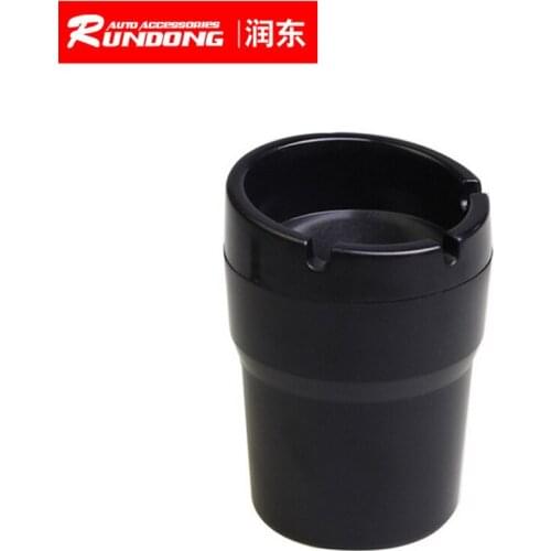 High density flame retardant ABS black with color car office ashtray supplied by SD-1207 Black