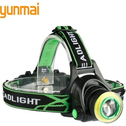 XM-L T6 LED Headlight Sensor Headlight COB Micro USB Rechargeable Head Flashlight Flashlight Portable Camping Fishing Bulb Light