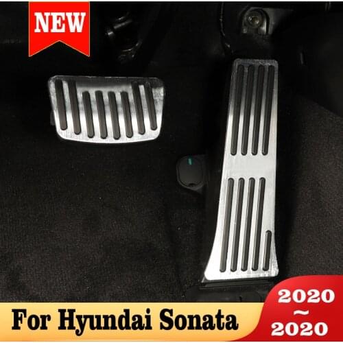 For Hyundai Sonata 10th 2020 Car Pedals Parts Accelerator Fuel Pedal Brake Foot Rest Pedals Cover Accessories