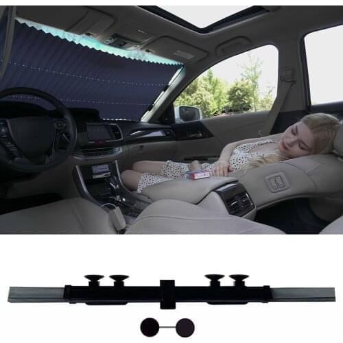 150*65cm Car Windshield Curtain Retractable Set Folding Car Sunshade Cover Reflective Film Curtains Anti-UV Car Sun Shade