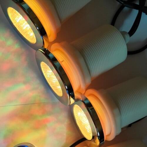 3pcs X 1W waterproof color changing RGB LED underwater bathtub light / LED Jacuzzi light without controller without adapter