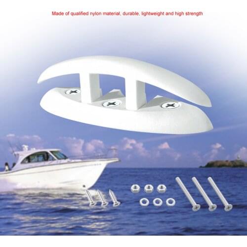 Boat Accessories Nylon Sailboats Flip Up Folding Pull Up Cleat Dock Deck Boat Marine Kayak Hardware Line Rope Mooring Cleat