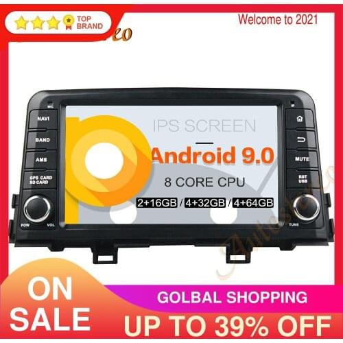 Android9 PX5/PX6 Car DVD Player GPS Navigation For KIA MORNING / PICANTO 2016-2018 Auto Radio Stereo Head Unit Multimedia Player