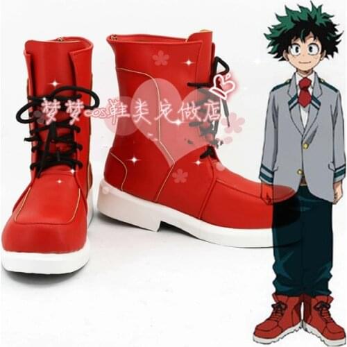 New Boku no Hero Academia Izuku Midoriya cosplay shoes Anime Boots Sandal Tailor-Made