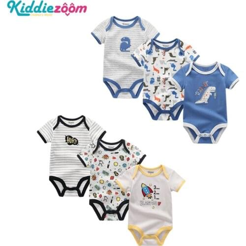 2019 Unicorn 100%Cotton One-Pieces Baby Girl Clothes Newborn Baby Boy Clothes Bodysuits Girls Clothing Roupas de bebe 3PCS/Lot