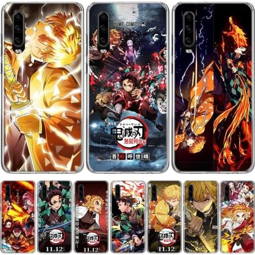 Demon Slayer-Mugen Train Phone Case for Huawei P30 P40 P20 P10 Mate 20 10 30 Lite Pro P Smart Z Plus + Art Shell Cover Coque