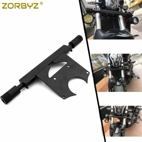 ZORBYZ Black Motorcycle Head Fog Spot Light Mounting Bracket Adapter For Benelli 502C Leoncino 250