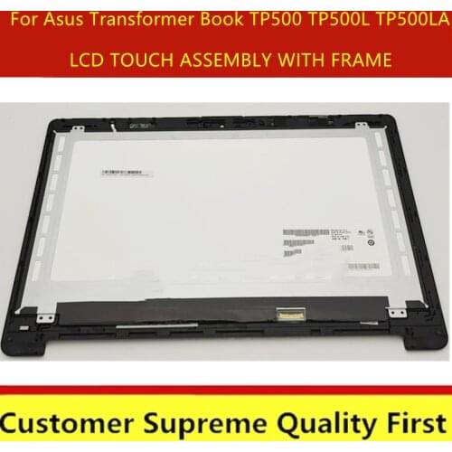 For Asus TP500 TP500L tp500ld TP500LN touch screen digitizer glass replacement with bezel FP TPAY15611A