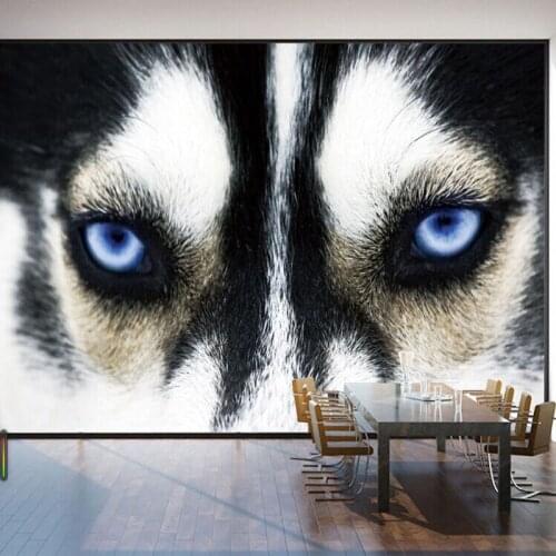 Large Wolf Animal 5d Photo Murals for Living Room Bedroom 3d Wall Murals Vinyl Wallpaper 3d Wall Sticker