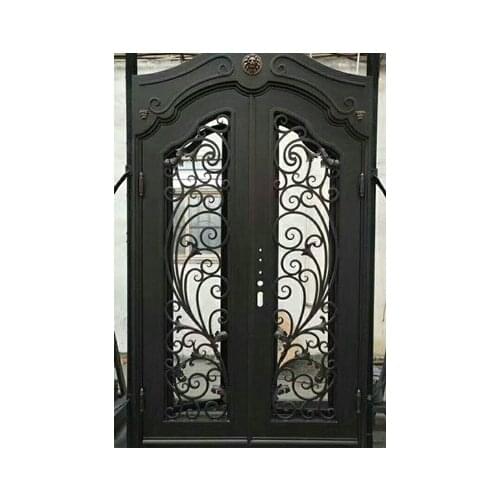 2021 Hench Hotsale Export USA ,Australia Wrought Iron Front Door Double Doors Style Hc-id105