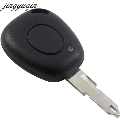 Jingyuqin 50pcs/lot For Renault Twingo Megane Scenic Laguna 1 Button Remote Key Shell Fob Case Uncut Blade NE73 Replacement