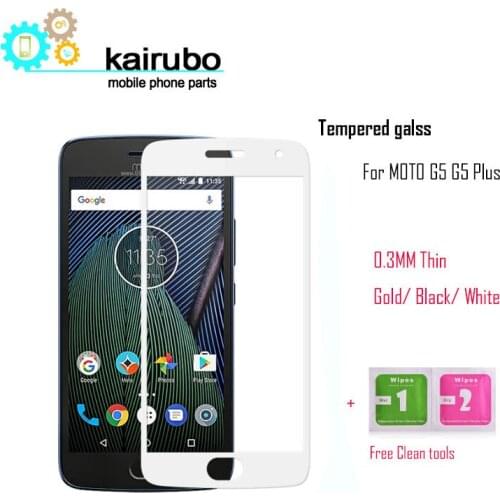 Kairubo Tempered Glass For Motorola Moto G5 Plus 9H Hardness Ultra-thin Protective Film Explosion-proof Screen Protector Moto G5