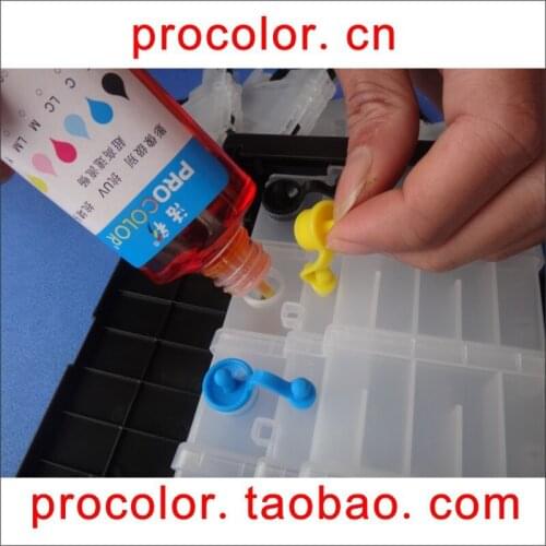 PROCOLOR photo Quality ink refill kit universal dye ink for HP CISS and Refill ink cartridge all inkjet cartridge printer