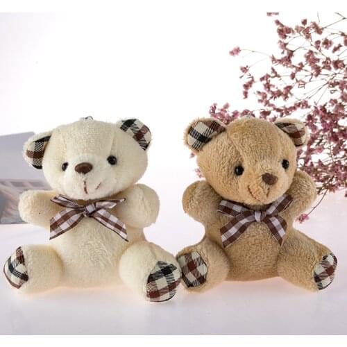 Cute Teddy Bear Keychain Girl Bag Pendant Bow Tie Teddy Bear Pendant Bear Doll Wedding Tossing