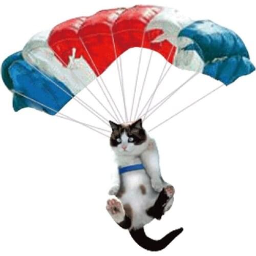 Fashion Cat Dog Car Hanging Ornament Animal Parachute Model Rear View Mirror Styling Interior Auto Decoration