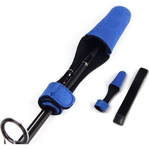 2pcs/lot Fishing Rod Tip Cover Fishing Tool Cable Tie Rod carp Strap Belt Tie Rod Fishing Accessories Tackles