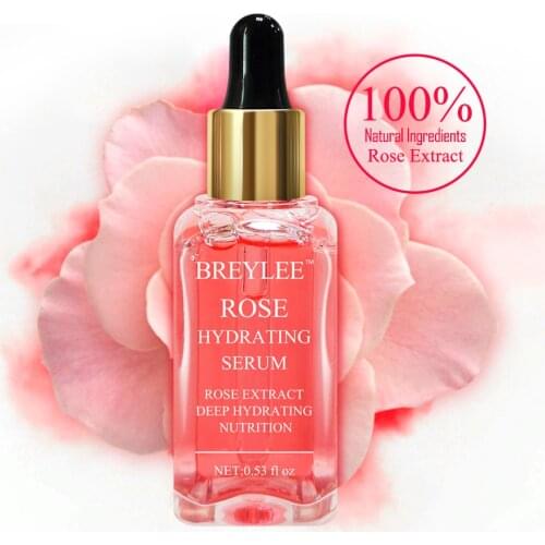 Natural Rose Essence Deeply Penetrate Nourishing Dry Skin Rose Serum Improve Dull Yellow Skin Whitening Complexion Face Essence