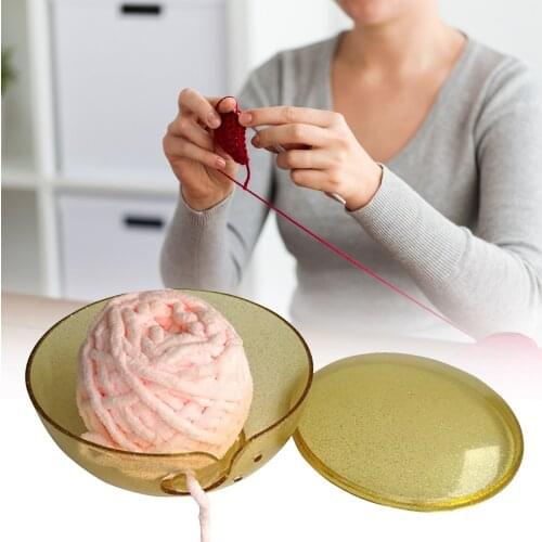 Plastic Eco-friendly Yarn Ball Organizer Bowl Household ABS Needlework Storage Box Crochet Accessories with Holes