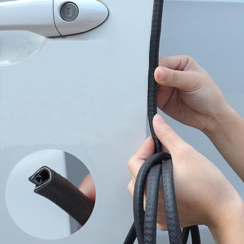 5M Door Crash Strip Rubber Edge Protection Strip Cabin Lid Luggage Compartment Trim Stripe Adhesive Scratch Protect