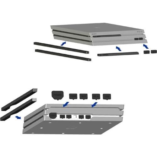 PS4 Pro Accessories Dustproof Kits Playstation 4 Game Accessories Anti Dust Rubber&Sponge Dust Proof for SONY PlayStation