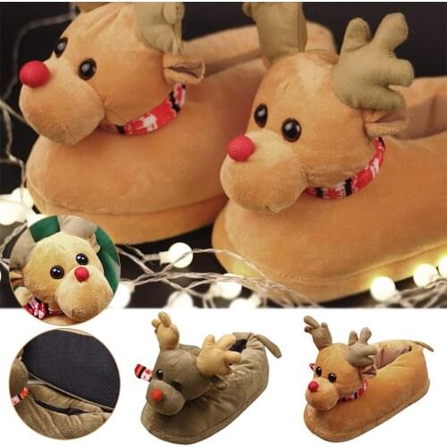 Christmas cotton shoes Warm Indoor Shoes Women Home Christmas slippers Thick Winter Christmas decorations Bedroom Slippers