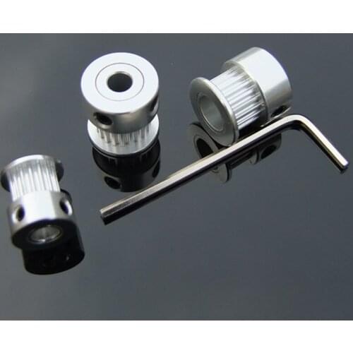 3D Printer Parts GT2 Timing Pulley 16 20 25 30 40 50 Teeth Aluminum Bore 5mm 8mm Synchronous Wheels Gear Part For Width 6mm