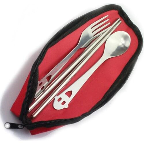 1pc portable Camping Backpacking Utensils Case & Travel accessories Cutlery Bag for Spoon and Fork Cloth Bag Lunch Tools Hot