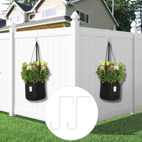 1 Pc Garden Flower Pots Wall Hanging Bucket For Balcony Plants Pots Hanging Iron Flower Containers