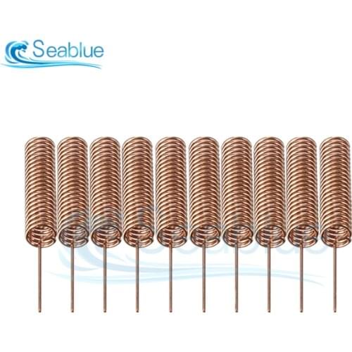 10Pcs 433MHz 2.2dBi 35mm RF Spring Antenna RF Receiver Transmitter Module For Smart Home Light Wireless Remote Control Switch