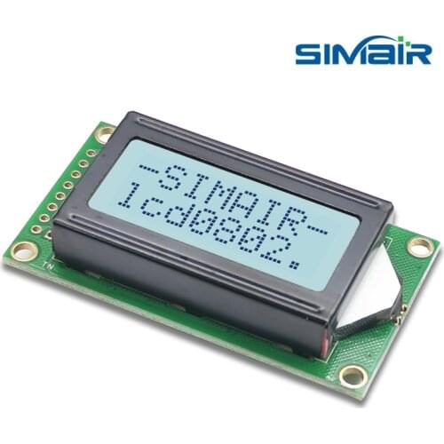 5/3.3V SPLC780 58x32mm COB STN 16PIN 802 8*2 8x2 lines Dot Matrix Panel Module Character LCM 0802 LCD Display Screen