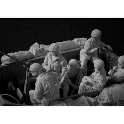 6 soldiers of modern warfare resin model kit 1:35 resin sand table model