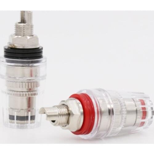 8pcs High Performance Rhodium plated binding post for Amplifier Speaker 4mm Banana plug connector