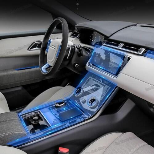 Lsrtw2017 abs carbon fiber car gear lever cover for range rover sport 2014 2015 2016 2017 2018 2019 L550 shift knob