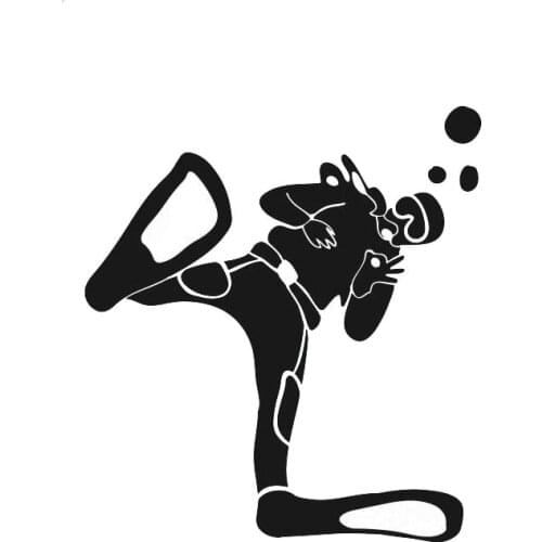 Auto sticker diving technology diving Decal auto motorcycle accessories vehicle diesel off road sticker 13.7cm * 12.4cm