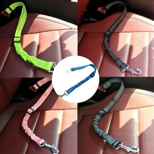 Pet Car Safety Belt Adjustable Travel Dog Cat Seat Lead Leash Harness for Puppy Kitten Vehicle Security Leash