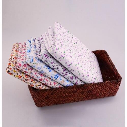 Booksew Cotton Fabric Fat Quarter Printed Lovely Purple Flowers Fabics Designs Art Work Patchwork Dolls DIY Art Work Clothing