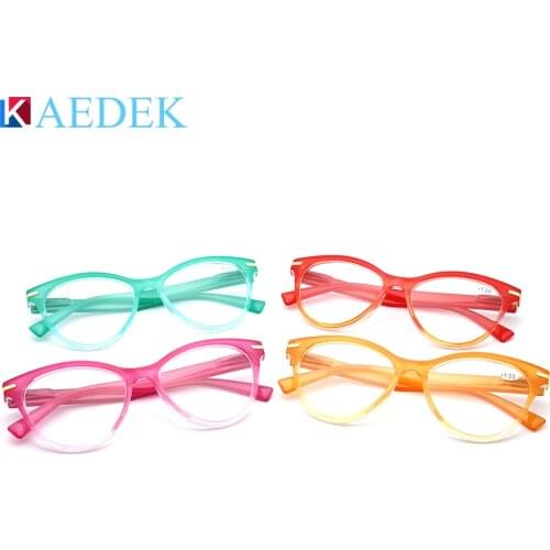 KAEDEK Brand New Reading Glasses cat eye Transparent Fashion Eyeglasses Lesebrillen Europe Style Men Women Reading Glasses