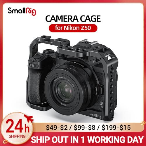 SmallRig Z50 Camera Cage for Nikon Z50 Camera W/ Cold Shoe Mount Nato Rail For Monitor Microphone DIY Options 2499