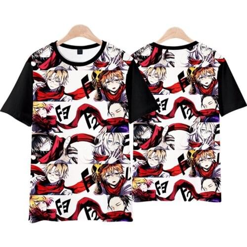 High-Q Anime Cos Angels of Death Zack T-Shirt Casual Cartoon Angels of Death Rachel Gardner Cosplay 3D T-Shirt Tee T Shirt Top