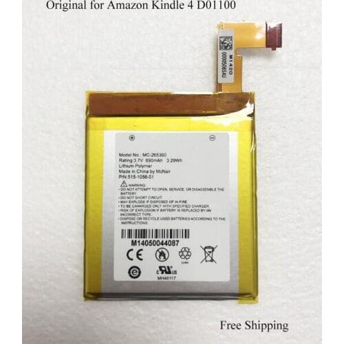 GeLar 890mAh MC-265360 battery for amazon kindle 4 D01100 S2011-001-S