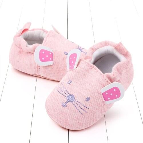Ins Baby Girls Boys Breathable Anti-Slip Cartoon Animal Sneakers Toddler Infant Soft Soled Walking Shoes First Walkers