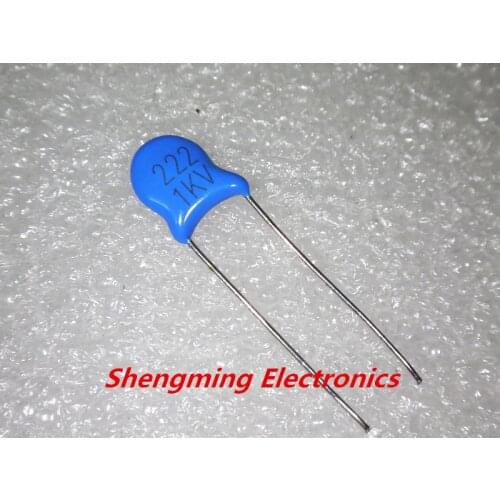 100pcs 1KV 2.2nF 222M 2200pF 1000V high voltage ceramic capacitors