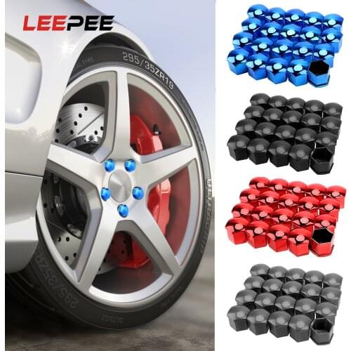 20 Pieces 17mm Car Wheel Nut Caps Anti-Rust Protection Covers Caps Car Tyre Nut Bolt Exterior Decoration Auto Hub Screw Cover