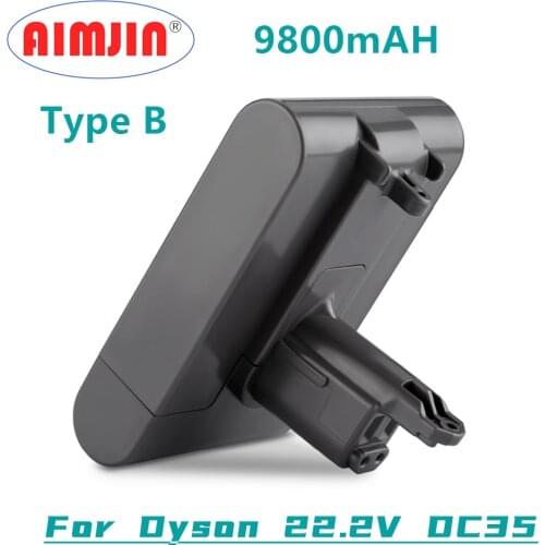 Newest 22.2V 9800mAh (Type B) Li-ion Vacuum Battery for Dyson DC35, DC45 DC31, DC34, DC44, DC31 Animal, DC35 Animal
