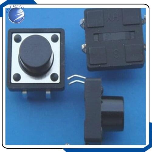 1000PCS 12*12*4.3MM micro switch touch switch Tactile Push Button switch / horizontal copper foot 12*12*4.3 12x12x4.3