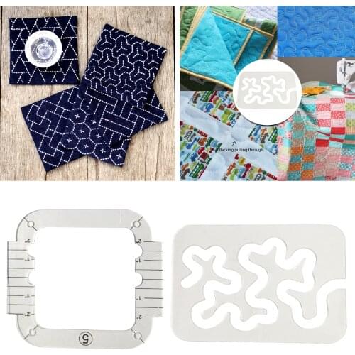 Multifunctional Clear Quilting Sewing Ruler Accessories Tool Frame