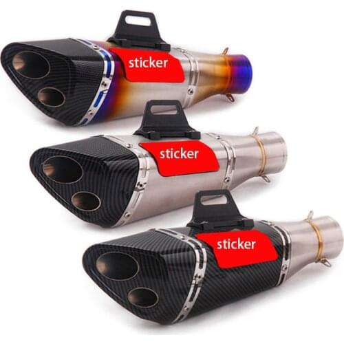 Motorcycle sports car sound waves modified for Z400 502C nk650 GPR150 CBR250R exhaust pipe