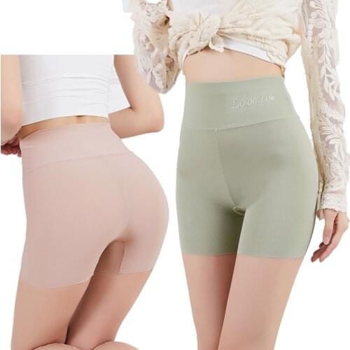 Womens Summer Safety Underwear Ice Silk Underwear Seamless Underwear Girl Super Breathable Safety Pants Womens Shorts